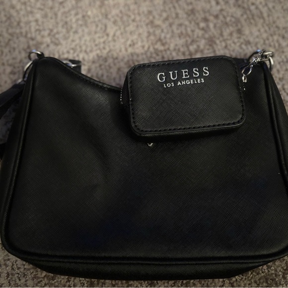 GUESS BLACK MINI HANDBAG - Picture 2 of 4